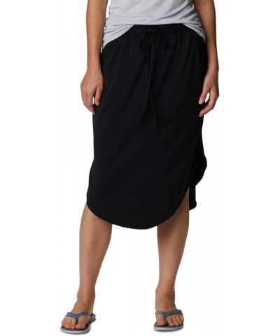 Women's Slack Water Knit Skirt Black $18.03 Skirts