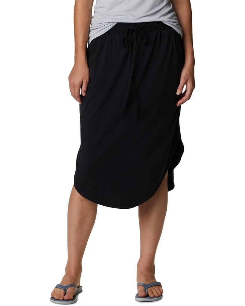 Women's Slack Water Knit Skirt Black $18.03 Skirts