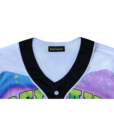 Unisex Baseball Jersey for 90s Theme Birthday Party Pp001-23 White $8.98 Tops