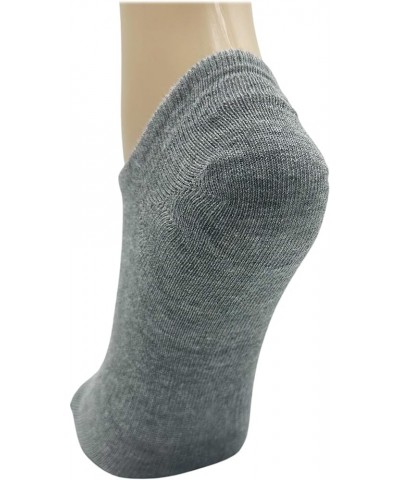 20 Pairs Women's Low Cut Ankle Socks Cotton No Show Non-Slip Athletic Sports Bulk Pack Gray $13.20 Activewear