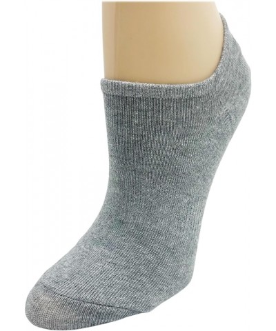 20 Pairs Women's Low Cut Ankle Socks Cotton No Show Non-Slip Athletic Sports Bulk Pack Gray $13.20 Activewear