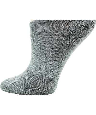 20 Pairs Women's Low Cut Ankle Socks Cotton No Show Non-Slip Athletic Sports Bulk Pack Gray $13.20 Activewear