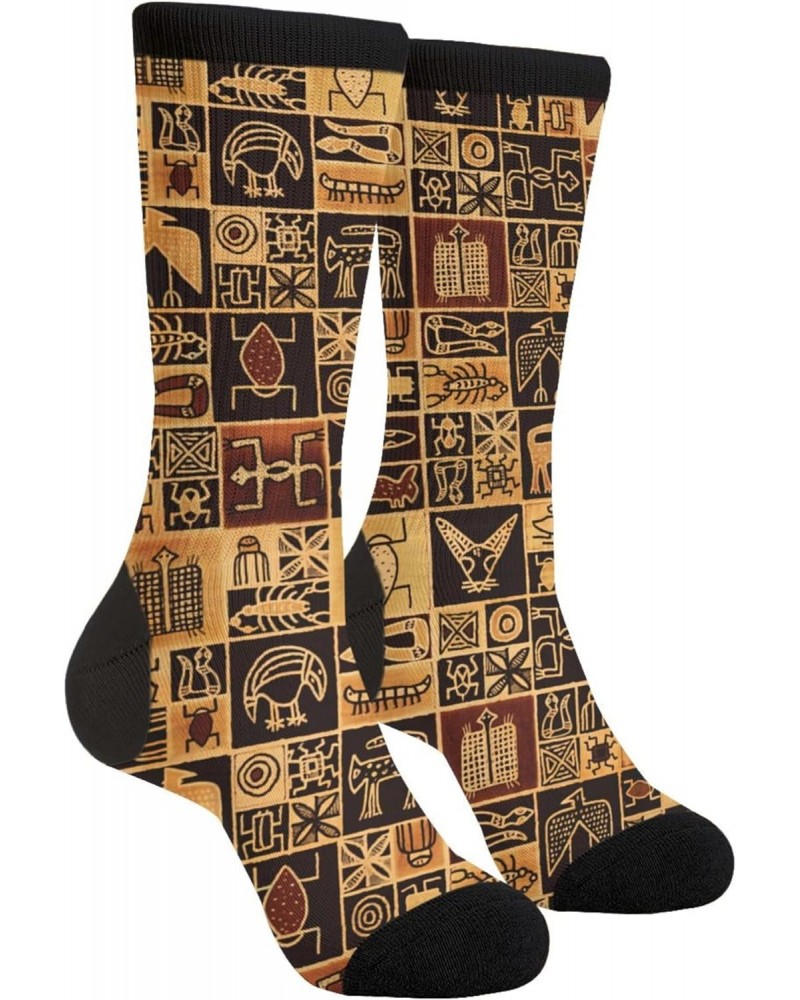 African Egyptian Culture Novelty Socks For Women & Men One Size $9.87 Activewear