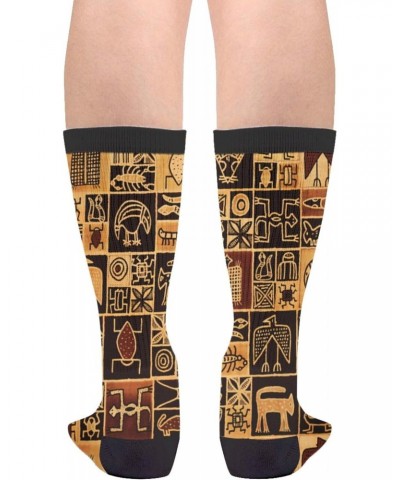 African Egyptian Culture Novelty Socks For Women & Men One Size $9.87 Activewear