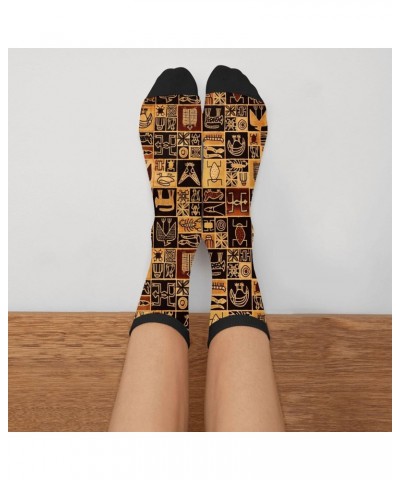 African Egyptian Culture Novelty Socks For Women & Men One Size $9.87 Activewear