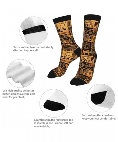 African Egyptian Culture Novelty Socks For Women & Men One Size $9.87 Activewear