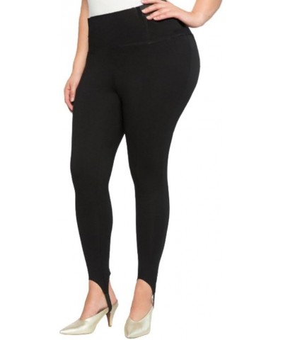 Women Plus Size Leggings Thicken Super Stretch - Tummy Control- High Waist- Casual Every Day Black_stirrup_spring $10.39 Legg...