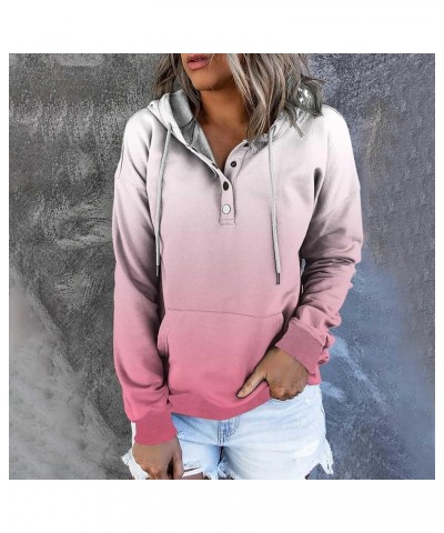 It's Fall Y'all Pumpkin Sweatshirts Women Christmas Button Up Hoodie Pullover Tops Casual Blouse with Kangaroo Pocket Aabc01_...