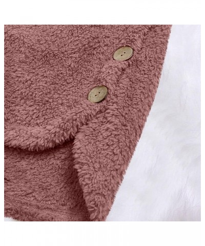 Winter Coats for Women Fashion Plus Size Sharpa Jacket Fleece Warm Hoodie Outwear Plush Sweatshirt Thick Fuzzy Tops F Pink $1...