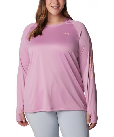 Women's Tidal Tee Hoodie Minuet/Tiki Pink Logo $20.82 Activewear