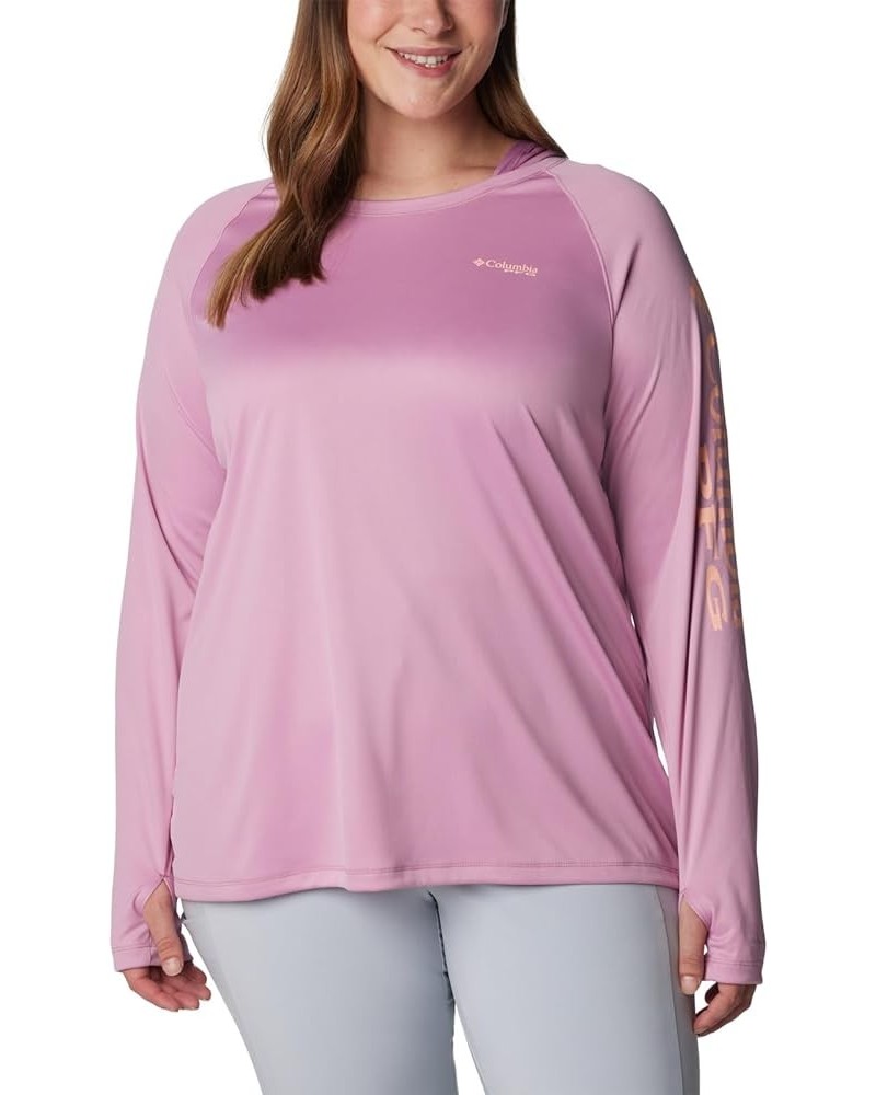 Women's Tidal Tee Hoodie Minuet/Tiki Pink Logo $20.82 Activewear