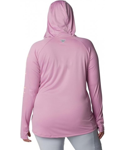 Women's Tidal Tee Hoodie Minuet/Tiki Pink Logo $20.82 Activewear