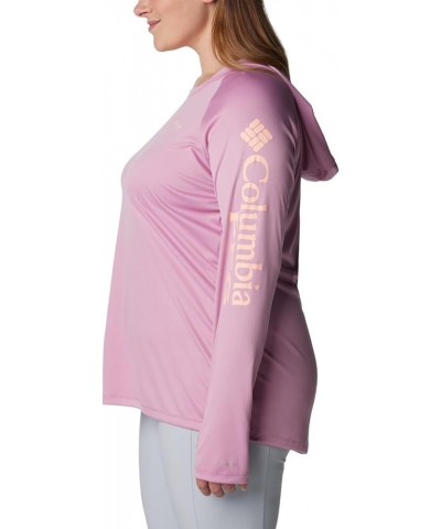 Women's Tidal Tee Hoodie Minuet/Tiki Pink Logo $20.82 Activewear