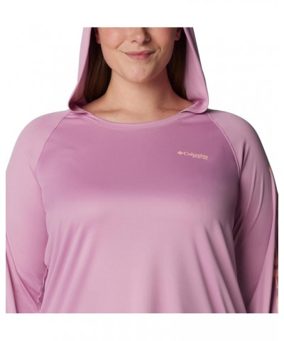 Women's Tidal Tee Hoodie Minuet/Tiki Pink Logo $20.82 Activewear