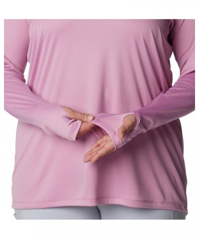 Women's Tidal Tee Hoodie Minuet/Tiki Pink Logo $20.82 Activewear