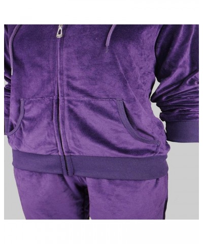 Track Suits for Women Set Sweatsuits 2 Piece Tracksuit Purple $19.32 Activewear