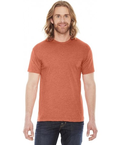 Men's Poly-Cotton Short Sleeve Crew Neck Heather Orange $8.40 T-Shirts