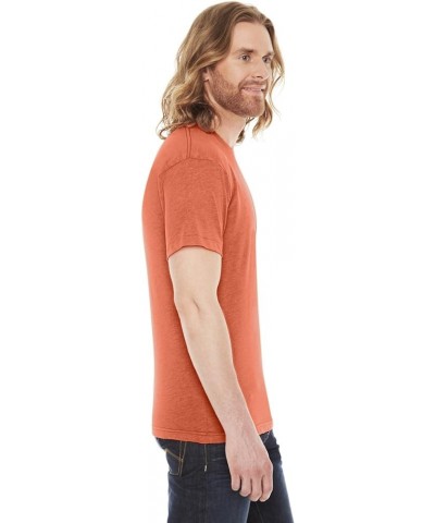 Men's Poly-Cotton Short Sleeve Crew Neck Heather Orange $8.40 T-Shirts