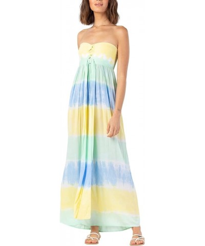 Jasmine Maxi Dress Sky Yellow Teal Stripe $29.40 Dresses