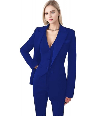 Women's Suiting Jackets Business Casual Outfits for Women Blazer Work Outfits for Women Office Satin Pant Suits for Women 3 P...