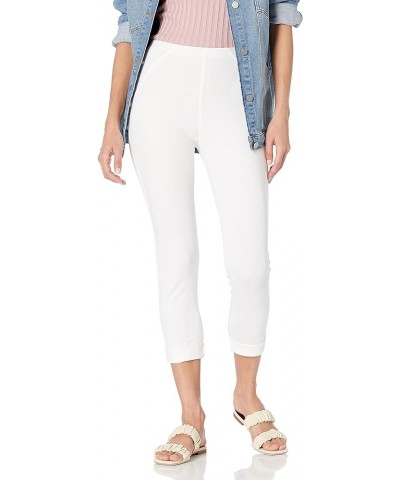 Solid Twill Capri White $14.29 Pants