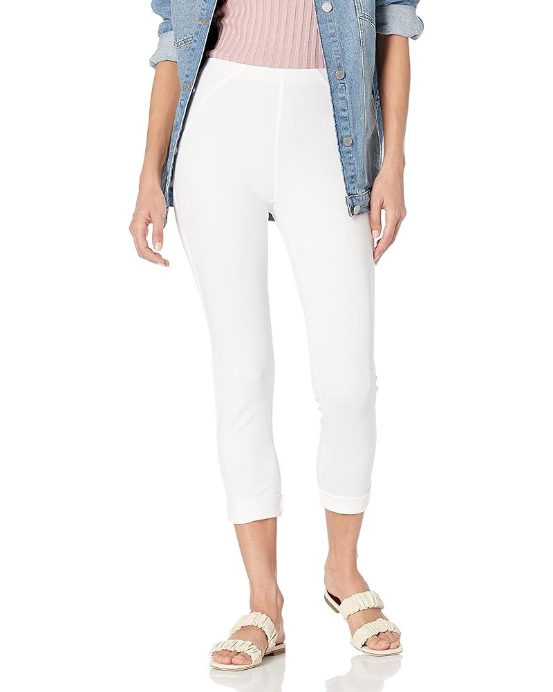 Solid Twill Capri White $14.29 Pants