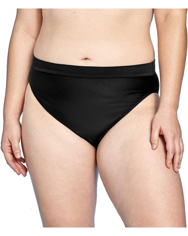 Juniors High Leg High Waist Bikini Bottom Black 2 $10.78 Swimsuits