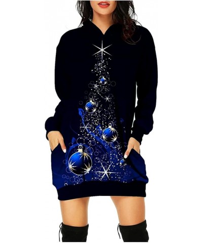 Christmas Tunic Tops for Women Crewneck Long Sleeve Loose Tunic Shirt Dress Fall Tops with Pockets 023 Black $11.22 Tops