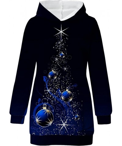 Christmas Tunic Tops for Women Crewneck Long Sleeve Loose Tunic Shirt Dress Fall Tops with Pockets 023 Black $11.22 Tops