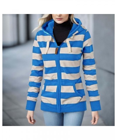 Casual Hoodies for Women Long Sleeves Oversized Sweatshirts with Poackets Fashion Outwear Hooded 2023 Fashion A-sky Blue $7.4...