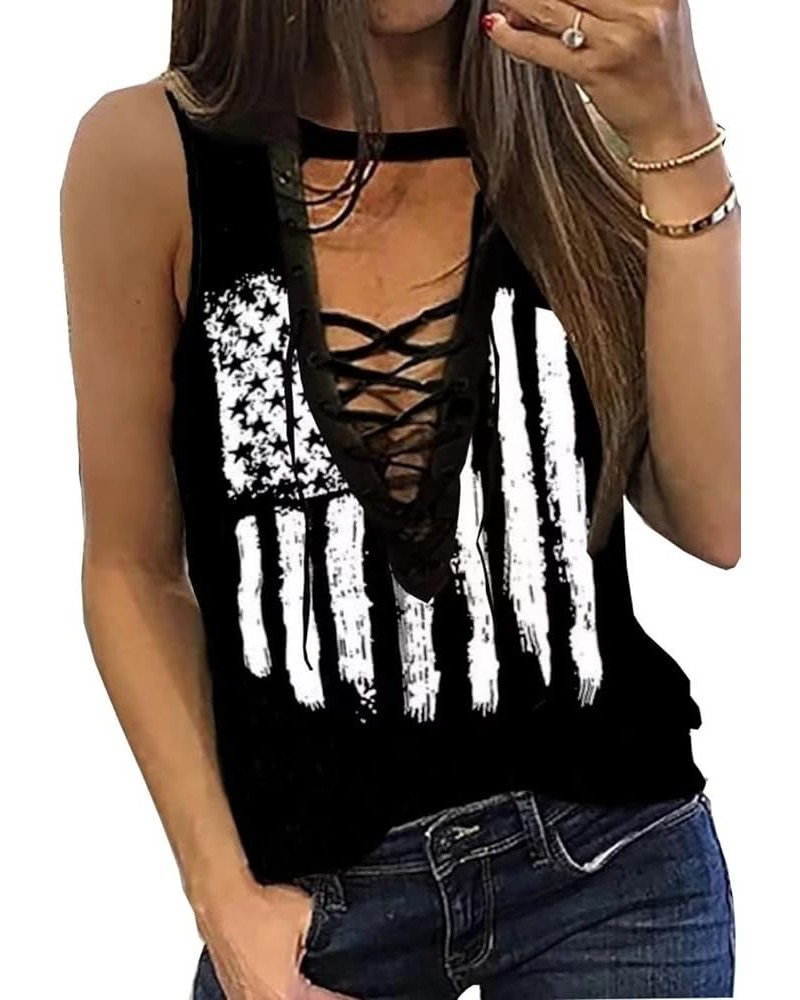 We The People 1776 Tank Top 4th of July Patriotic Shirts Vest for Women American Flag Sleeveless Summer Tank Tees Black2 $11....