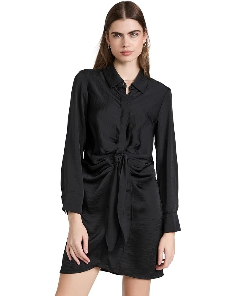 Women's Tie Curious Dress Black $32.66 Dresses