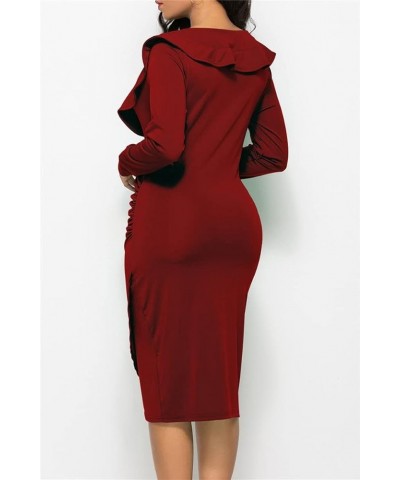 Bodycon Dresses for Women Elegant 2024 Sleeveless Church Casual Business Work Outfits Midi Pencil Dress Red10775 $15.07 Dresses