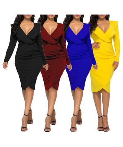 Bodycon Dresses for Women Elegant 2024 Sleeveless Church Casual Business Work Outfits Midi Pencil Dress Red10775 $15.07 Dresses