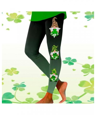 St.Patrick's Day Irish Green Shamrock Yoga Pants High Waisted Clover Leaves High Waisted Leggings Tummy Control Soft D_ag $12...