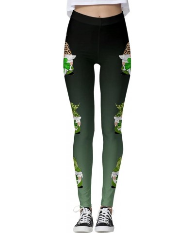 St.Patrick's Day Irish Green Shamrock Yoga Pants High Waisted Clover Leaves High Waisted Leggings Tummy Control Soft D_ag $12...