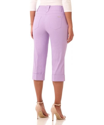 Women's Ease into Comfort Modern Classic Cuffed Capri Lilac $23.52 Pants