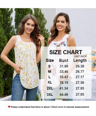 Women's 2024 Summer Tank Tops Square Neck Casual Tunic Sleeveless Blouse A-black $12.50 Tops