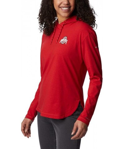 Women's Collegiate Sun Trek Hooded Pullover Os - Intense Red $14.47 Activewear