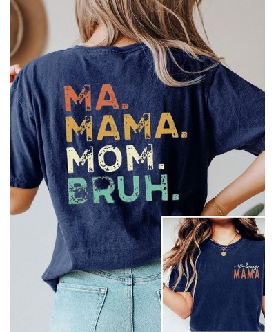 Boy Mama Shirt for Women Mama Mommy Mom Bruh T Shirts Mother's Day Funny Short Sleeve Casual Tops Tees P2 $13.19 Tops