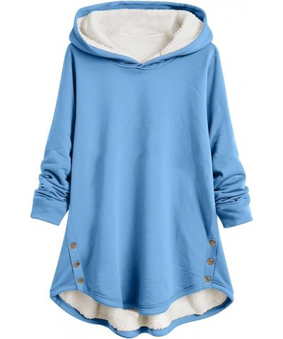 Yes,I'M Still Freezing -Me 24:7 Sherpa Fleece Lined Hoodie Thermal Warm Long Sleeve Pullover Sweatshirt Cozy Tops Zb-sky Blue...