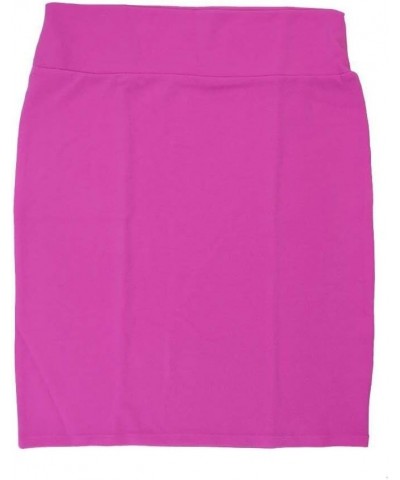 Cassie h XXX-Large 3XL Solid Hot Pink Womens Knee Length Pencil Skirt fits Sizes 24-26 3XL-253-B $21.86 Skirts