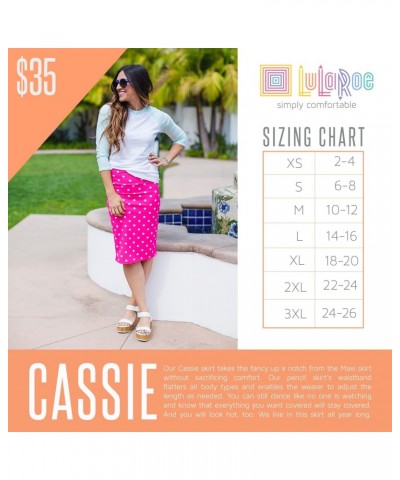 Cassie h XXX-Large 3XL Solid Hot Pink Womens Knee Length Pencil Skirt fits Sizes 24-26 3XL-253-B $21.86 Skirts