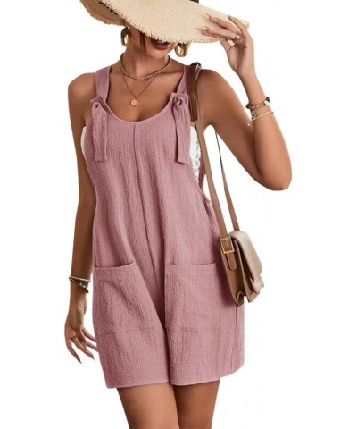 Summer Rompers for Women Pretty Casual and Short Jumpsuit for Women Pink $14.24 Jumpsuits