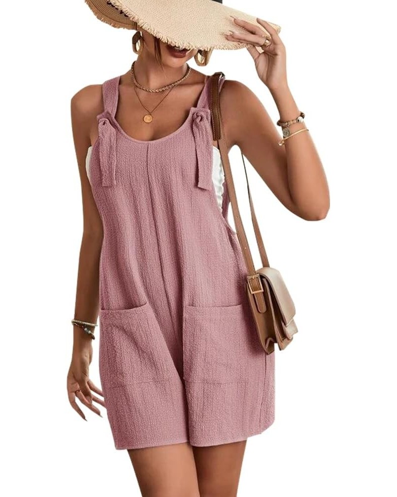 Summer Rompers for Women Pretty Casual and Short Jumpsuit for Women Pink $14.24 Jumpsuits