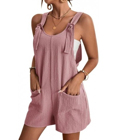 Summer Rompers for Women Pretty Casual and Short Jumpsuit for Women Pink $14.24 Jumpsuits