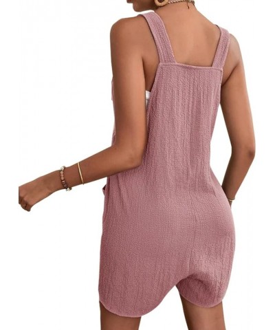 Summer Rompers for Women Pretty Casual and Short Jumpsuit for Women Pink $14.24 Jumpsuits