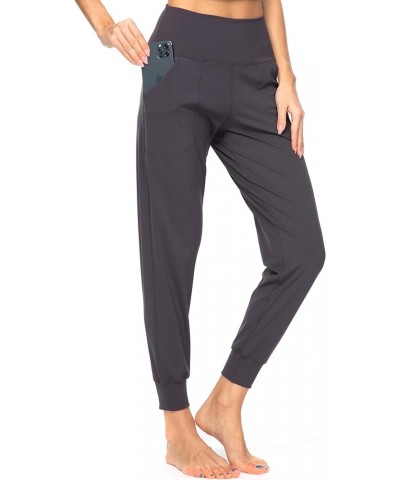 Women's Joggers with Pockets, High Waisted Jogging Pants for Women Workout Yoga Tapered Soft Pants Dark Grey9 $19.94 Pants