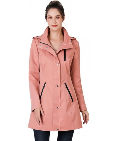 Women Easton Waterproof Hooded Anorak Rain Jacket - Regular & Plus Size Guava $46.80 Jackets