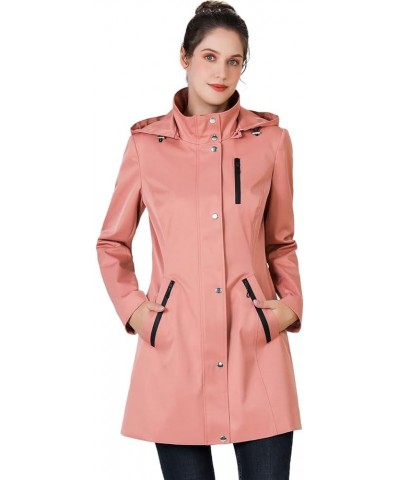 Women Easton Waterproof Hooded Anorak Rain Jacket - Regular & Plus Size Guava $46.80 Jackets